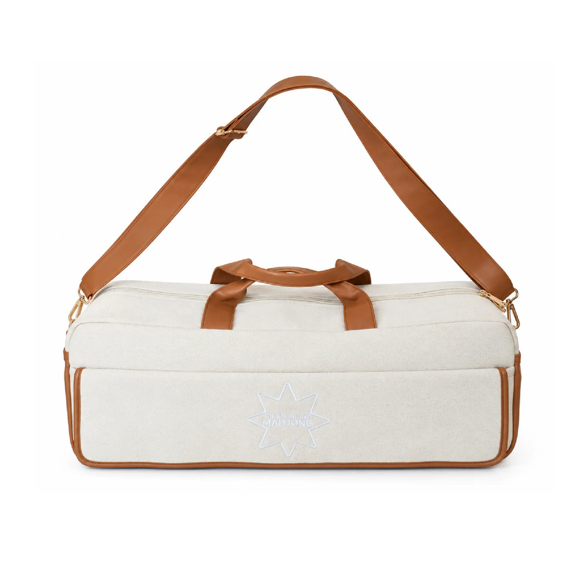 Magical Bottomless Mahjong Bag- Canvas & Leather