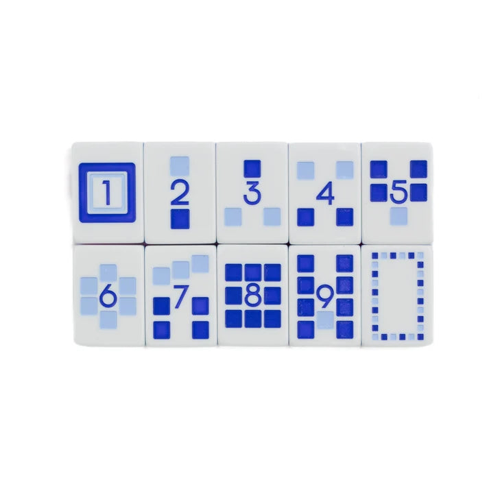 THE PLAY SERIES | PETITE | Mahjong with Something to Say | Ocean Blue