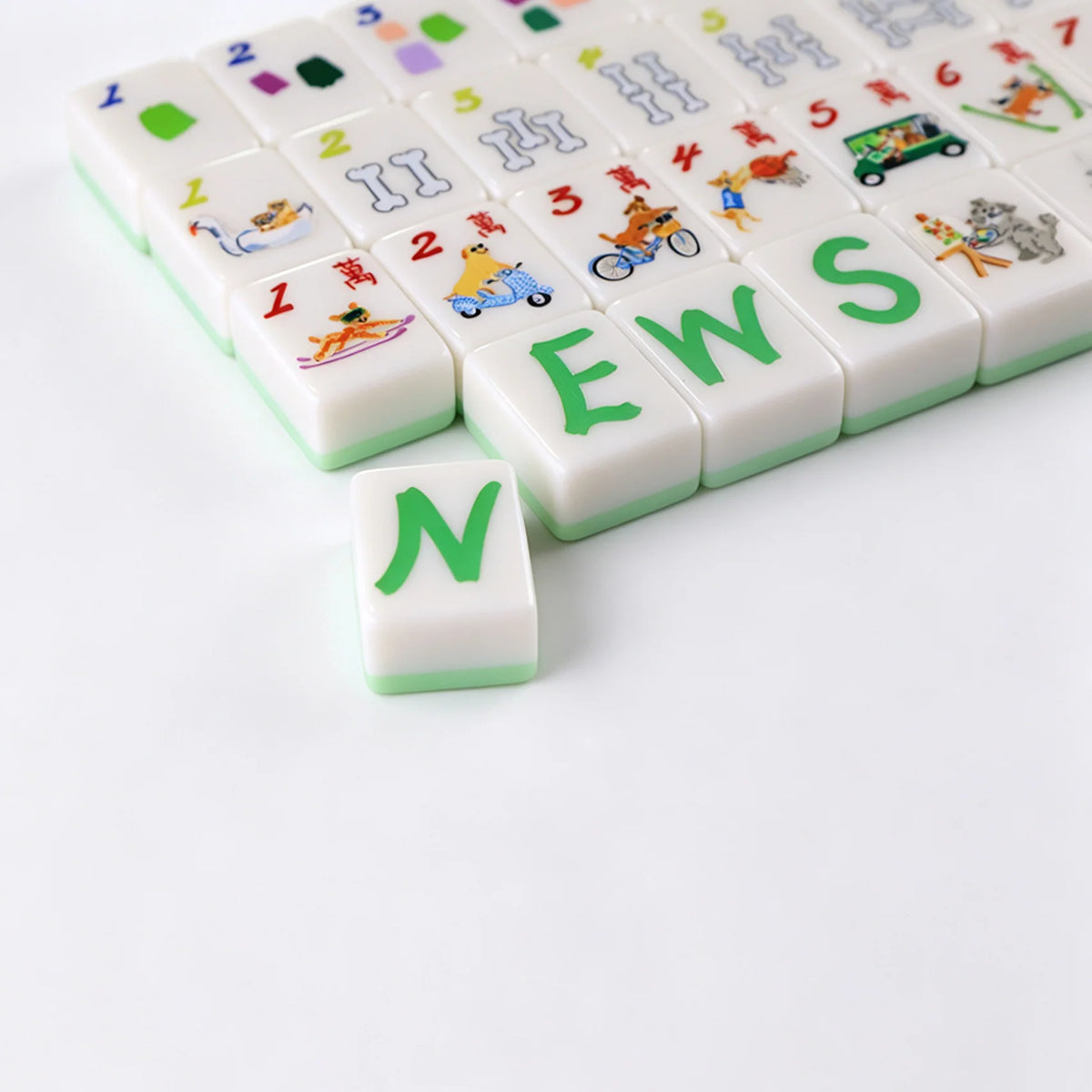 Doggie Dog Mahjong Tiles