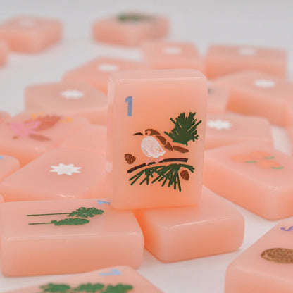 Peach & Pine Tiles- A Georgia Inspired Mahjong Set