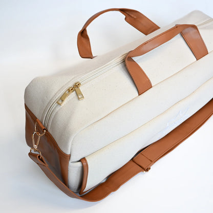 Magical Bottomless Mahjong Bag- Canvas & Leather