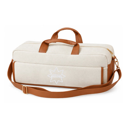 Magical Bottomless Mahjong Bag- Canvas & Leather