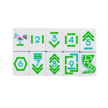 THE PLAY SERIES | PETITE | Mahjong with Something to Say | Ocean Blue