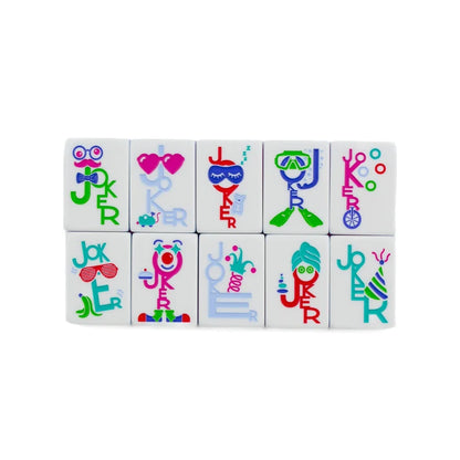 THE PLAY SERIES | PETITE | Mahjong with Something to Say | Ocean Blue