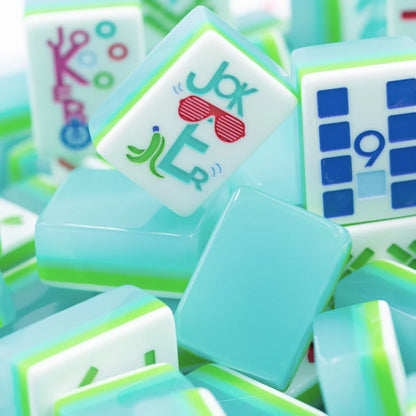 THE PLAY SERIES | PETITE | Mahjong with Something to Say | Ocean Blue