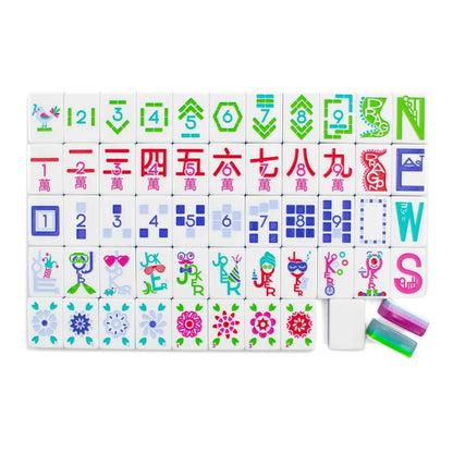 THE PLAY SERIES | PETITE | Mahjong with Something to Say | Ocean Blue