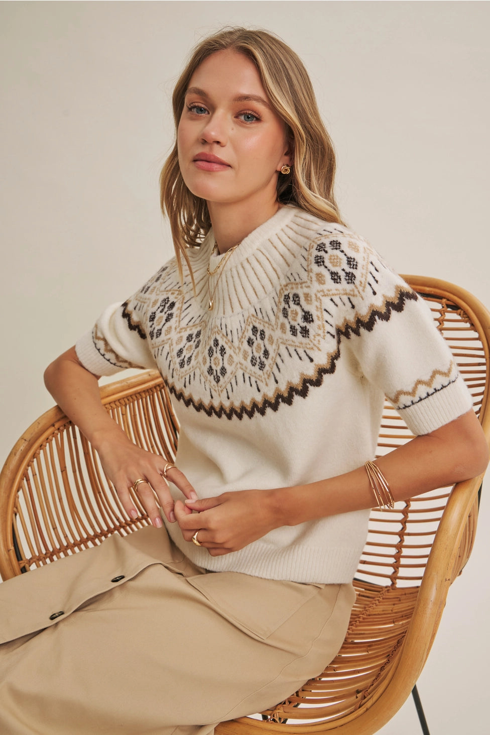 Fireside Stories Exclusive Nordic Inpisred Brushed Sweater