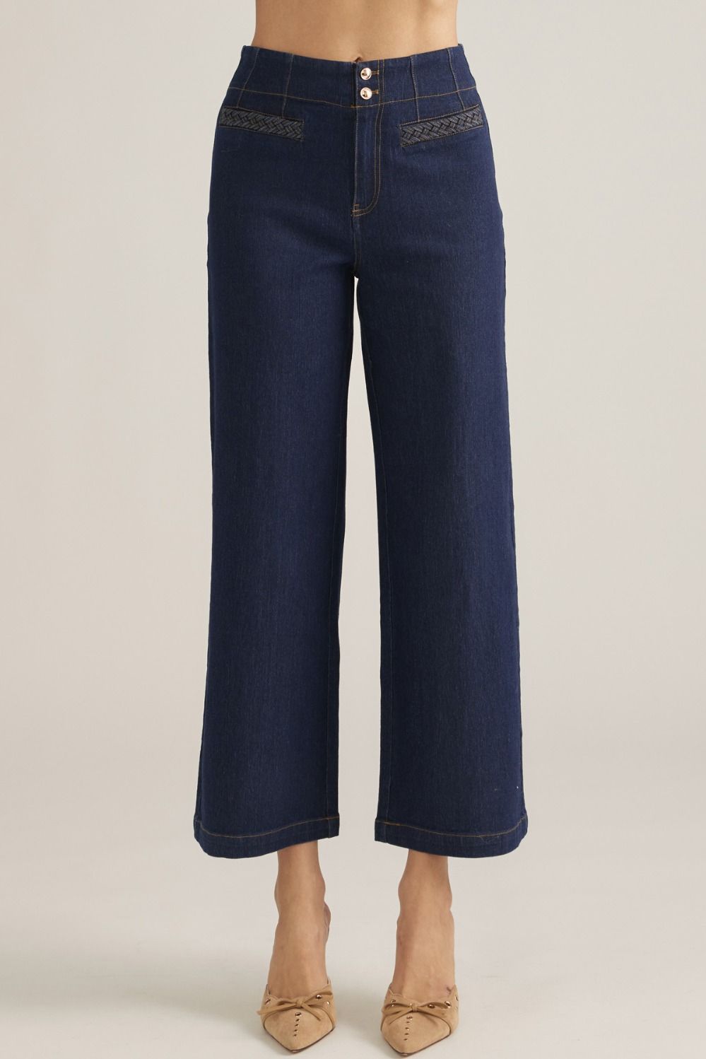 Dark Denim WIde Leg Pants