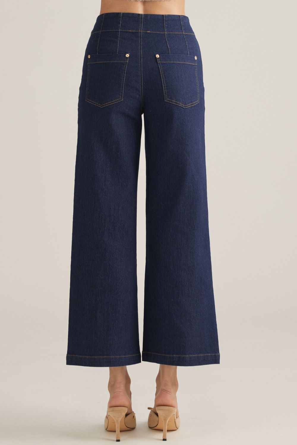 Dark Denim WIde Leg Pants