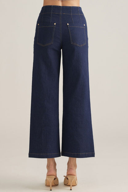 Dark Denim WIde Leg Pants