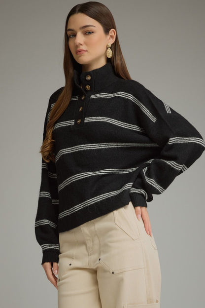 Stripe Long Sleeve Top