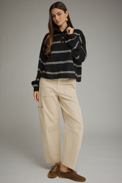 Stripe Long Sleeve Top